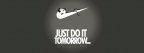 just do it tomorrow - fb couverture