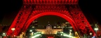 Eiffel Tower at Night During Chinese New Year Festivity, Paris, France - Facebook Cover