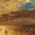 Couverture fb-Delacroix - La mer à Dieppe 1852