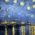 Vincent van Gogh - Nuit étoilée au dessus du Rhone1