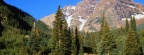 Timeline - Maroon Bells Above a Flowery Meadow, Colorado Rockies