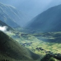Agricultural Fields and Village, Tibet