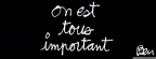 on est tous important - Couverture Facebook Citation