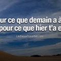 Vis pour ce que demain - Proverbe Couverture Facebook