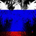 Aigle drapeau russe