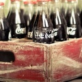 Bouteilles de coca cola retro