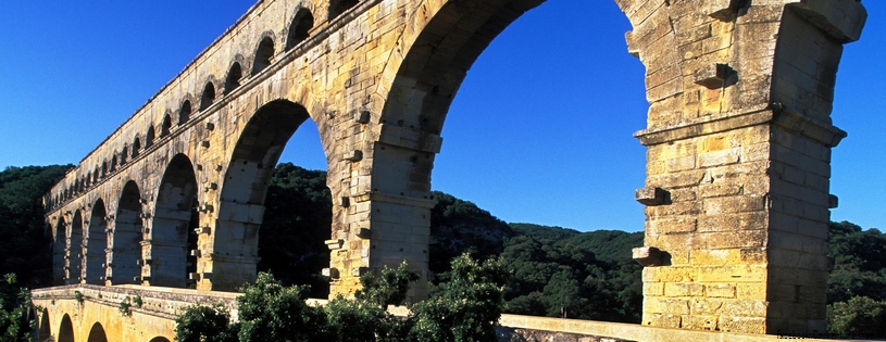 Historic Pont du Gard, Gard River, France - Facebook Cover.jpg