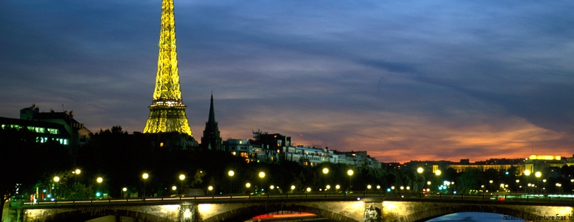 La tour Eiffel de nuit, Paris, France - Facebook Cover.jpg