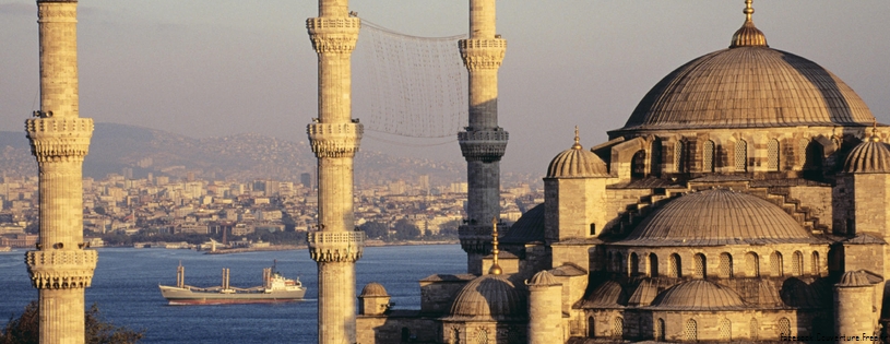 Cover FB  La Mosquée Bleue et le Bosphore, Istanbul, Turquie