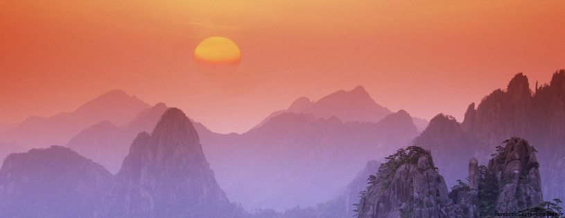 Sunrise Over the Huangshan Mountains, China.jpg