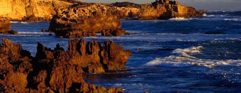 Cover FB  Rugged Coastline at Boozy Gully, Canunda National Park, Australia