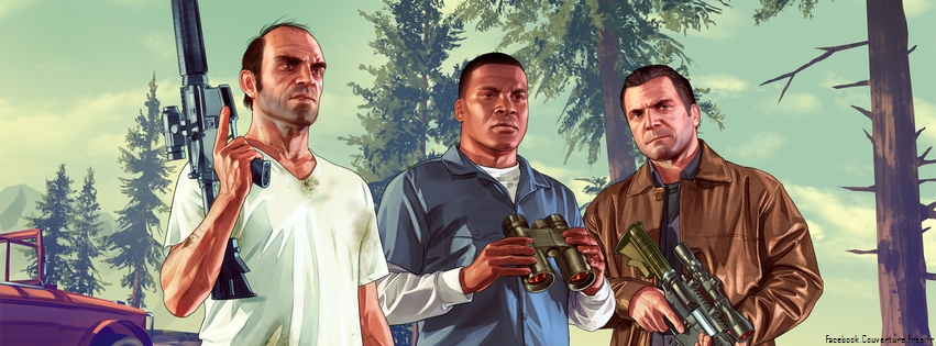 GTA 5 - Couverture Facebook Artwork (1)